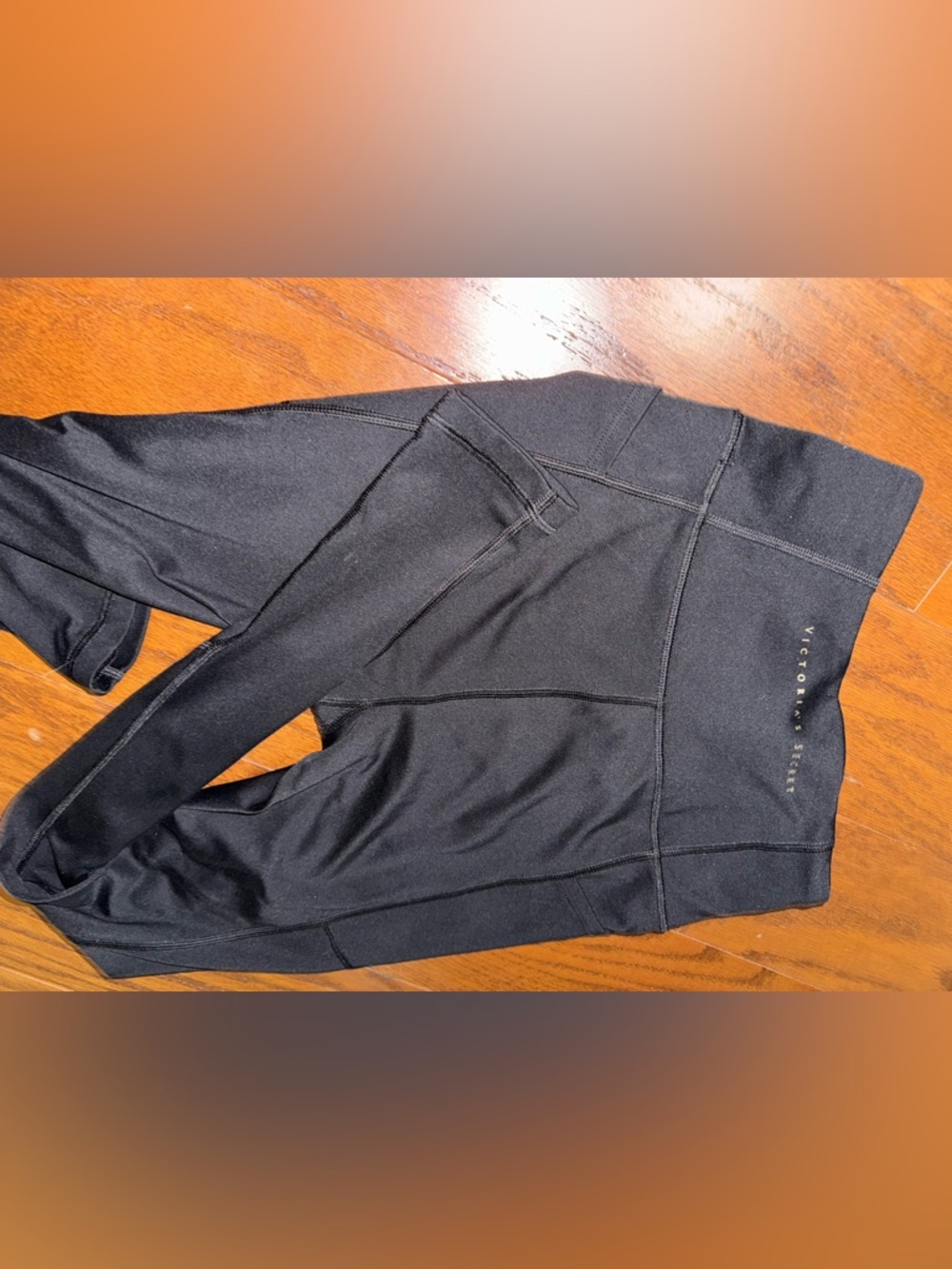 Victoria's Secret Black Seam-Detail Leggings